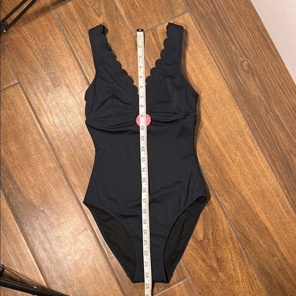NWT Black Scalloped One-Piece Swimsuit size 2-Accessorize London - Picture 8 of 12
